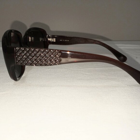 COLE HAAN DARK BROWN SQUARE SUNGLASSES DESIGNER POLARIZED main image 4